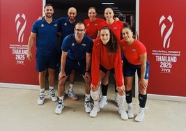 Los integrantes canarios presentes en el Mundial de Tailandia femenino.