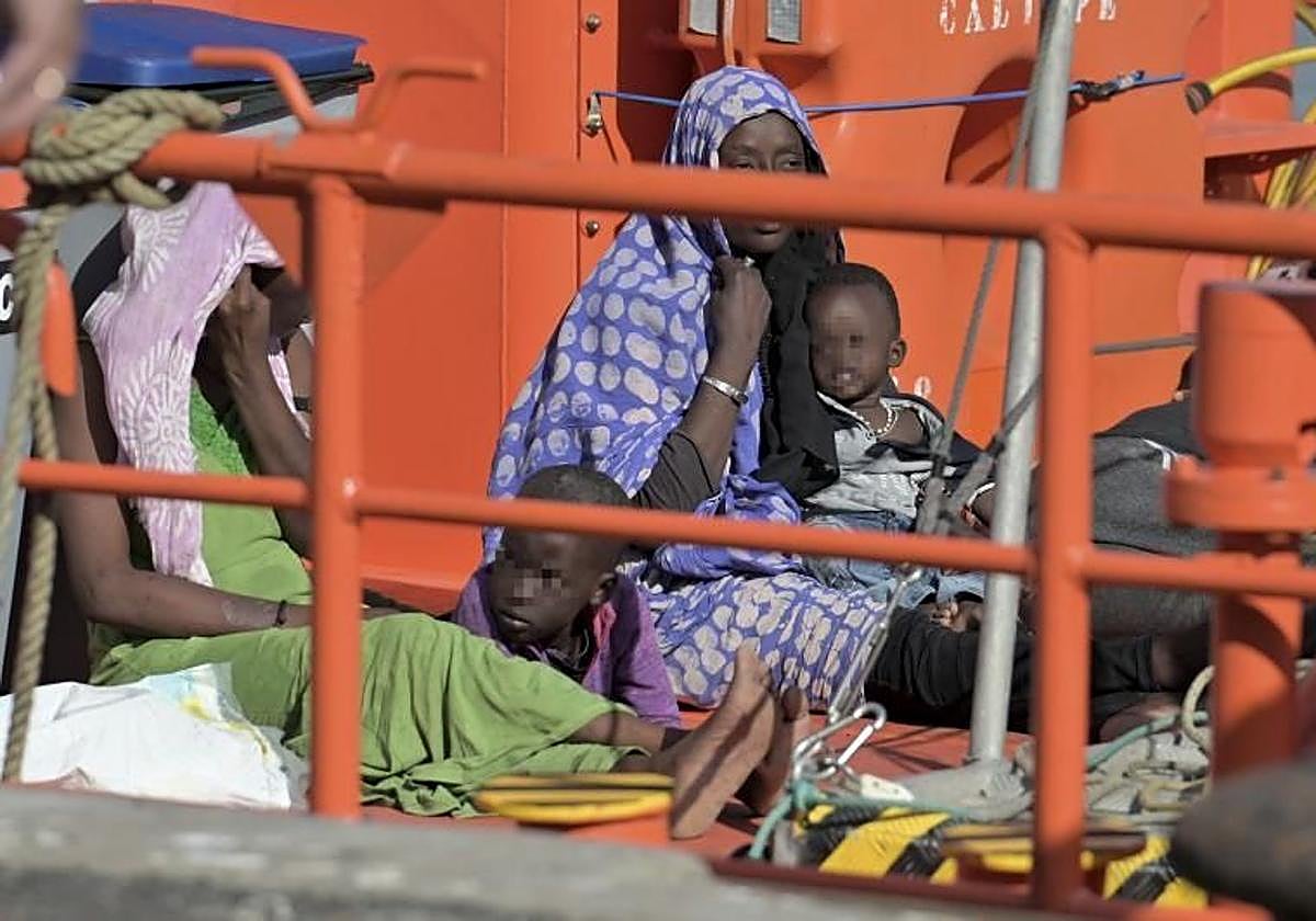 Imagen de archivo de rescate de migrantes.