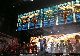 Actuación de Alejandro Fernández, la noche del lunes.