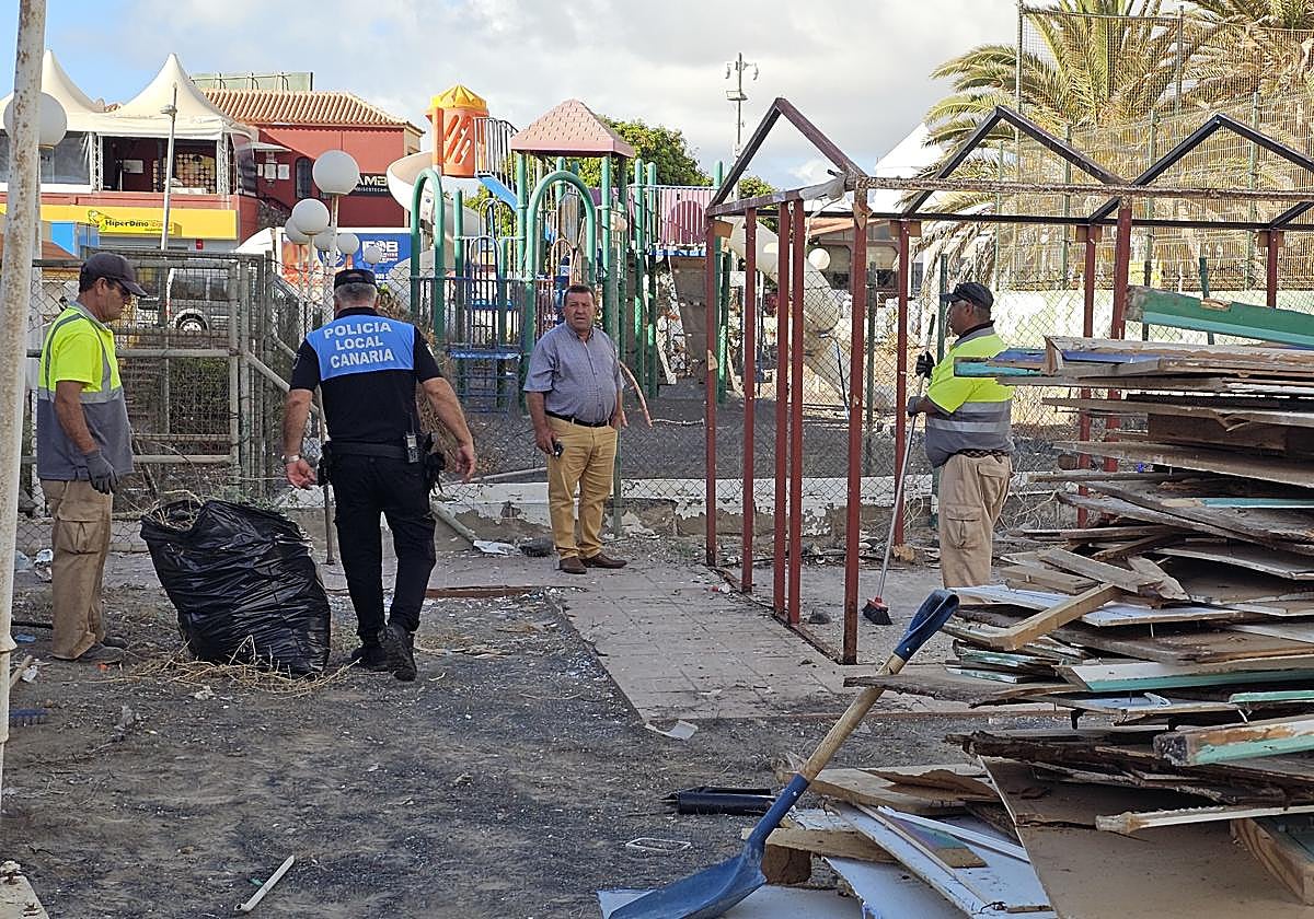 Actuación realizada por personal municipal de Antigua.