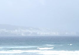 Lluvia este martes en Las Palmas de Gran Canaria.