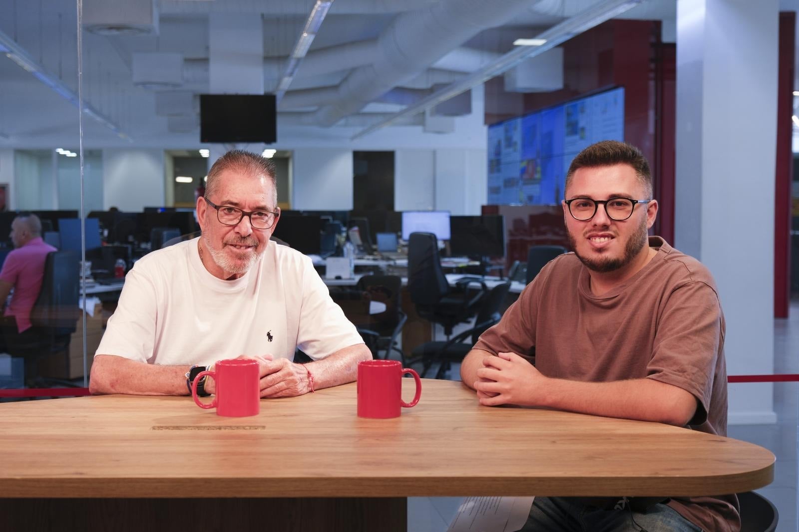 Pacuco Rosales y Rubén Medina en las instalaciones de CANARIAS7.