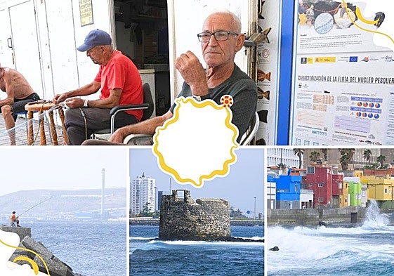 Las casas de San Cristóbal salpicadas por el mar.