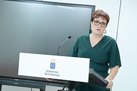La consejera de Bienestar Social del Gobierno de Canarias, Candelaria Delgado.