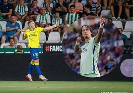 Milos Lukovic y Fabio Silva realizando su celebración.