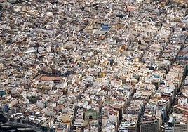 Vistas aéreas de Las Palmas de Gran Canaria.