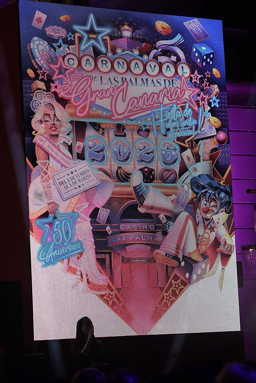 Gala de elección del cartel del carnaval de Las Palmas de Gran Canaria 2026