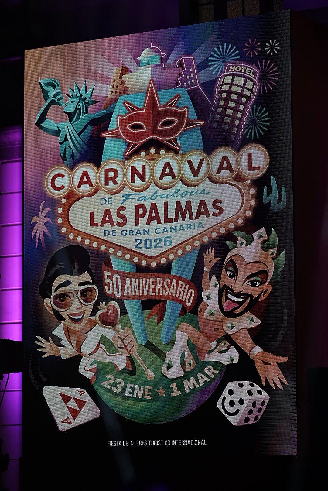 Gala de elección del cartel del carnaval de Las Palmas de Gran Canaria 2026