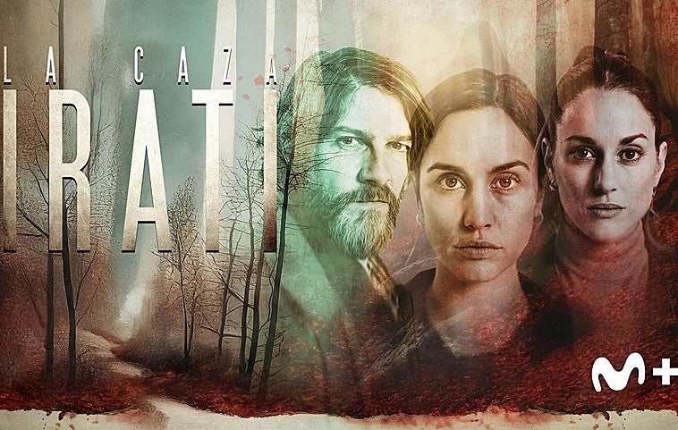 Cartel promocional de la seria con Félix Gómez, Megan Montaner y SIlvia Alonso.