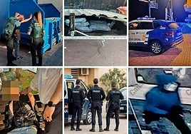Imágenes de delitos recientes en Canarias.