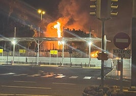 Imagen del incendio.