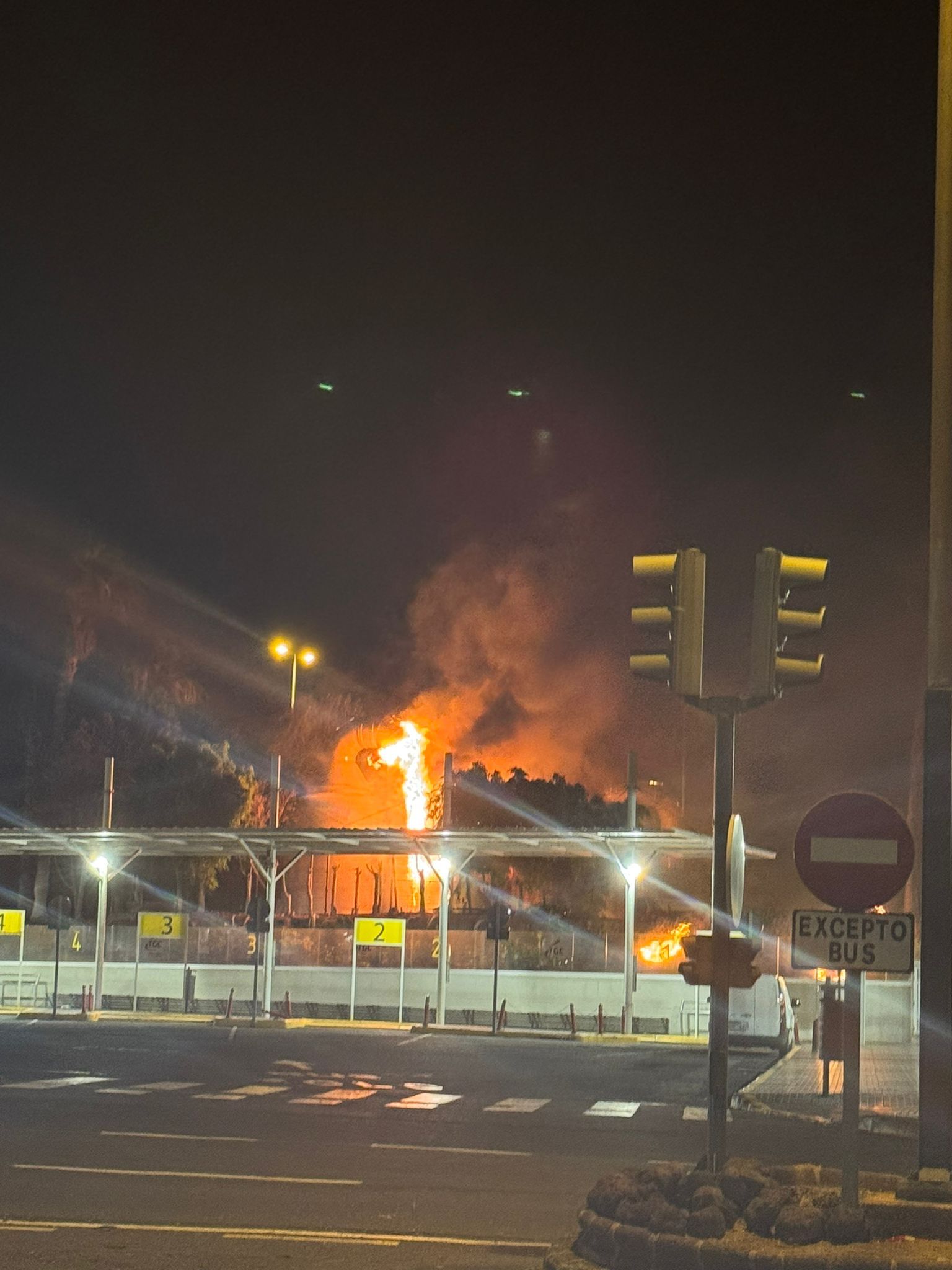 Imagen del incendio.