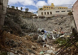 Imagen que muestra la situación actual de la ladera en el Barranquillo Don Zoilo.