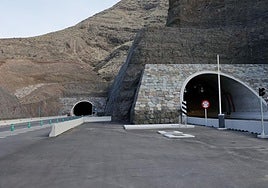 Imagen de la carretera de Agaete-La Aldea, una de las obras incluidas en el Convenio de Carreteras.
