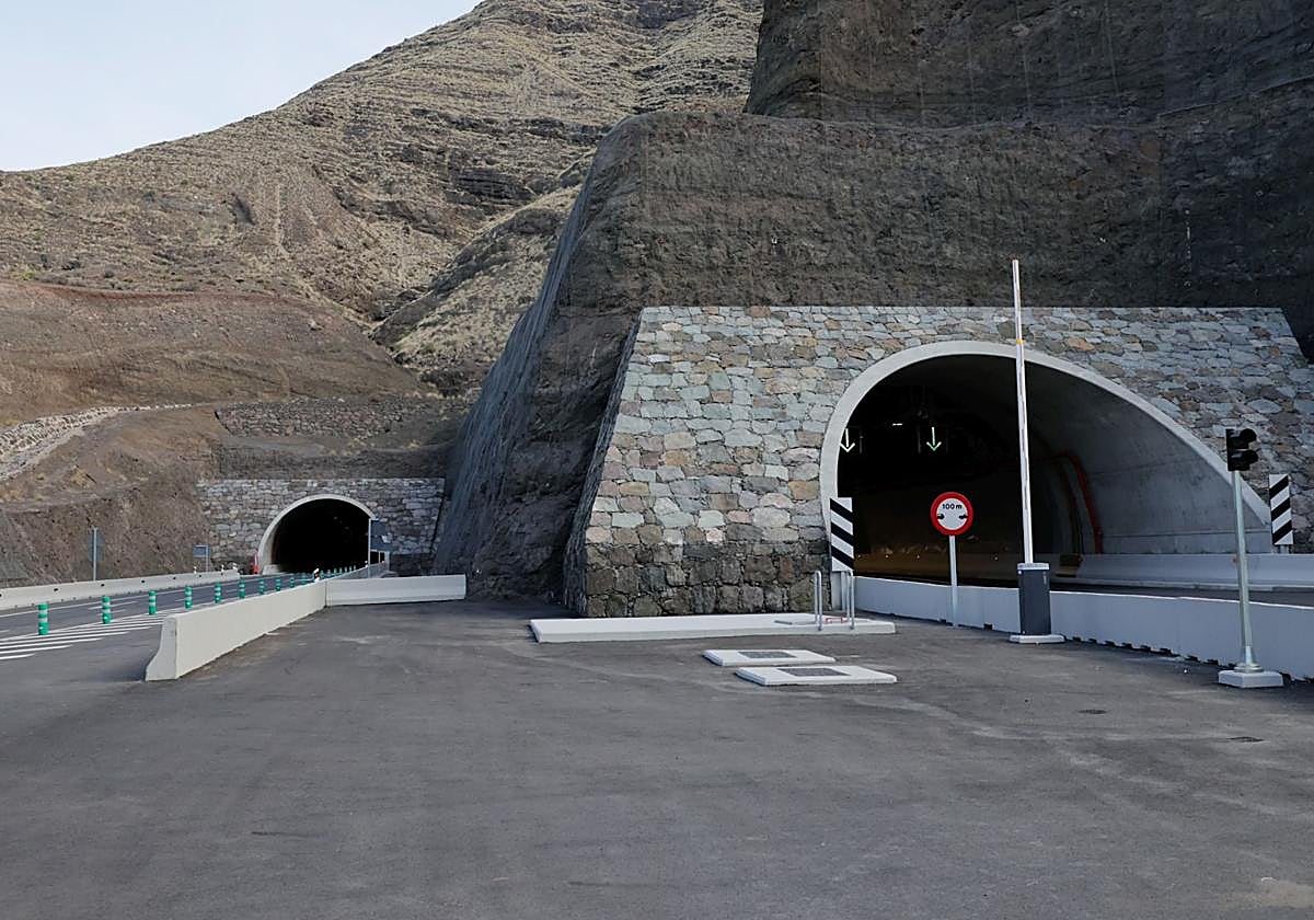 Imagen de la carretera de Agaete-La Aldea, una de las obras incluidas en el Convenio de Carreteras.