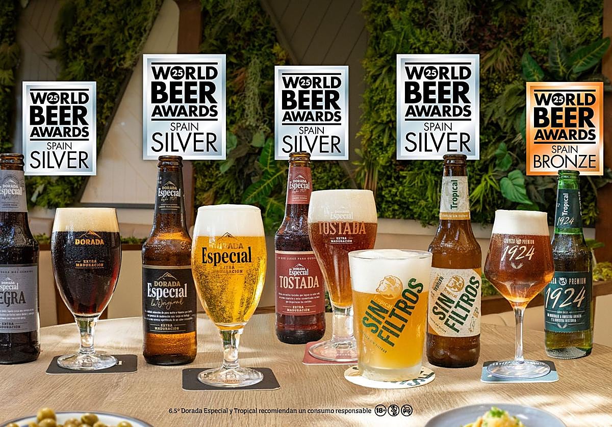 Cervecera de Canarias triunfa en los World Beer Awards 2025 con 5 medallas