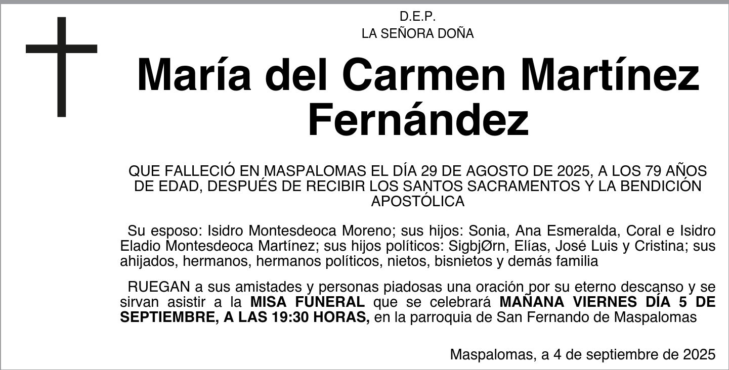 María del Carmen Martínez Fernández