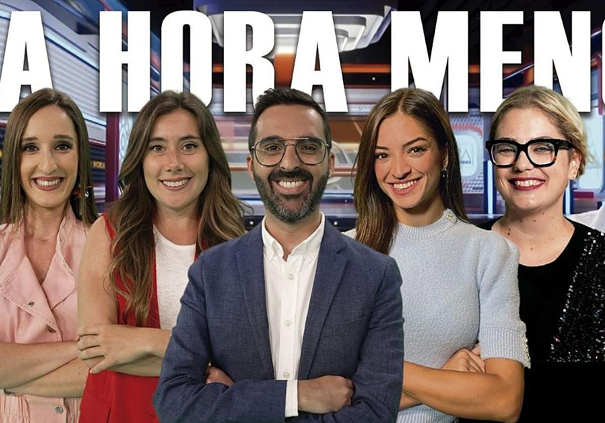 Victorio Pérez como presentador principal de 1 Hora Menos.