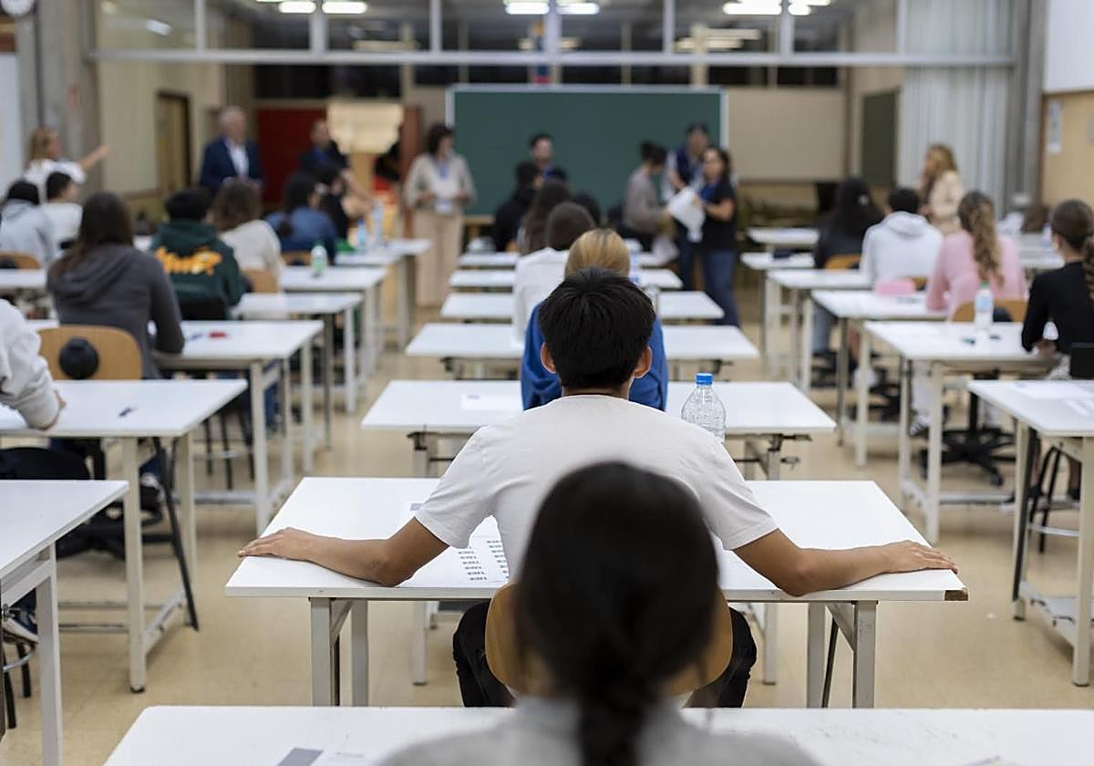 Prueba de Acceso a la Universidad en el campus de Tafira.