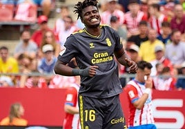 Kaba, en uno de sus partidos con la UD.