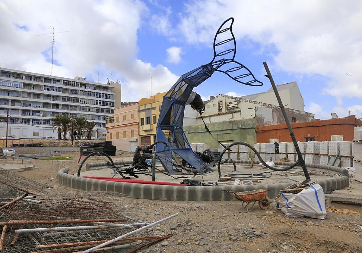 Imagen de archivo de una obra en el barrio marinero de San Cristóbal.