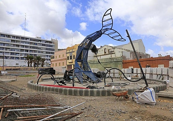 Imagen de archivo de una obra en el barrio marinero de San Cristóbal.