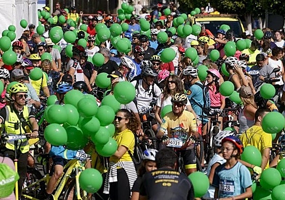 Imagen de archivo de la Fiesta de la Bici en la capital grancanaria.