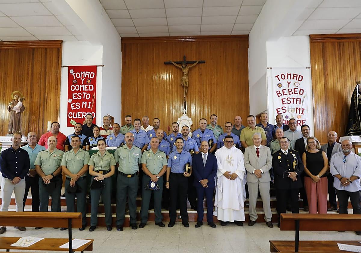 Protagonistas del acto festivo.