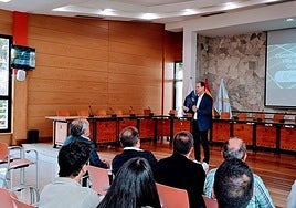 Un momento de la presentación de la comunidad energética.