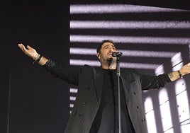 Antonio Orozco, durante el concierto de este sábado.
