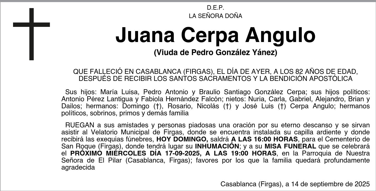 Juana Cerpa Angulo