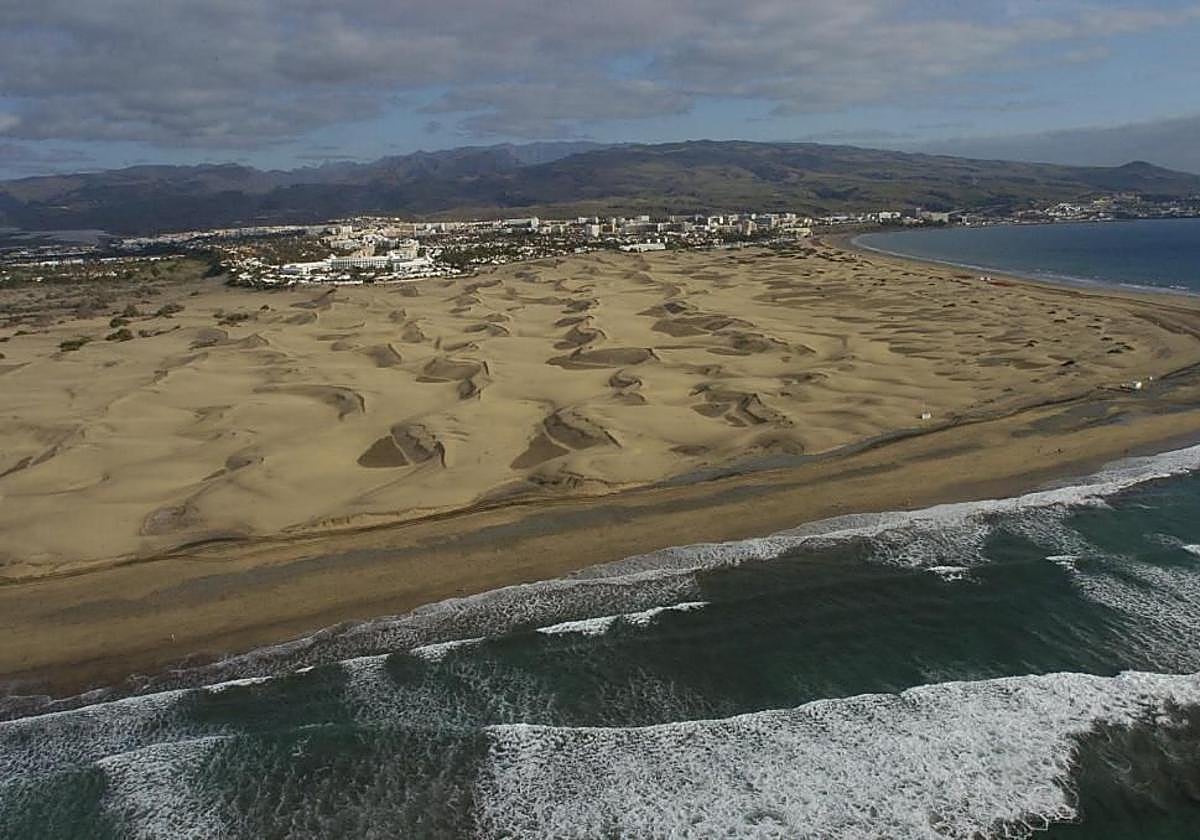 Vista aérea de Maspalomas.
