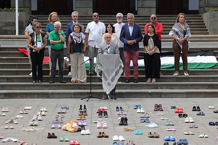 El Cabildo, el Ayuntamiento de Las Palmas de Gran Canaria y la Universidad de Las Palmas de Gran Canaria se suman a la iniciativa de Canarias por Palestina.