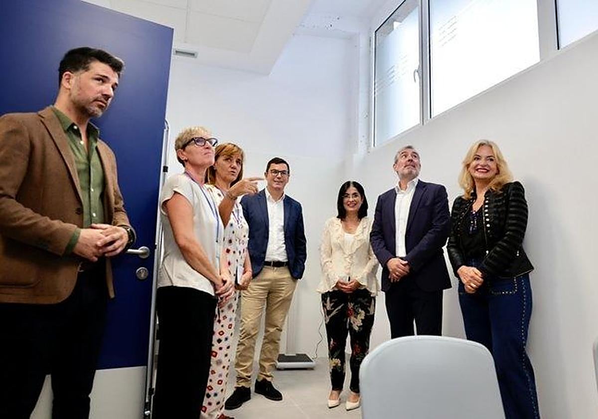 Imagen de la visita al Centro de Salud de Guanarteme.