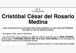 Cristóbal César del Rosario Medina