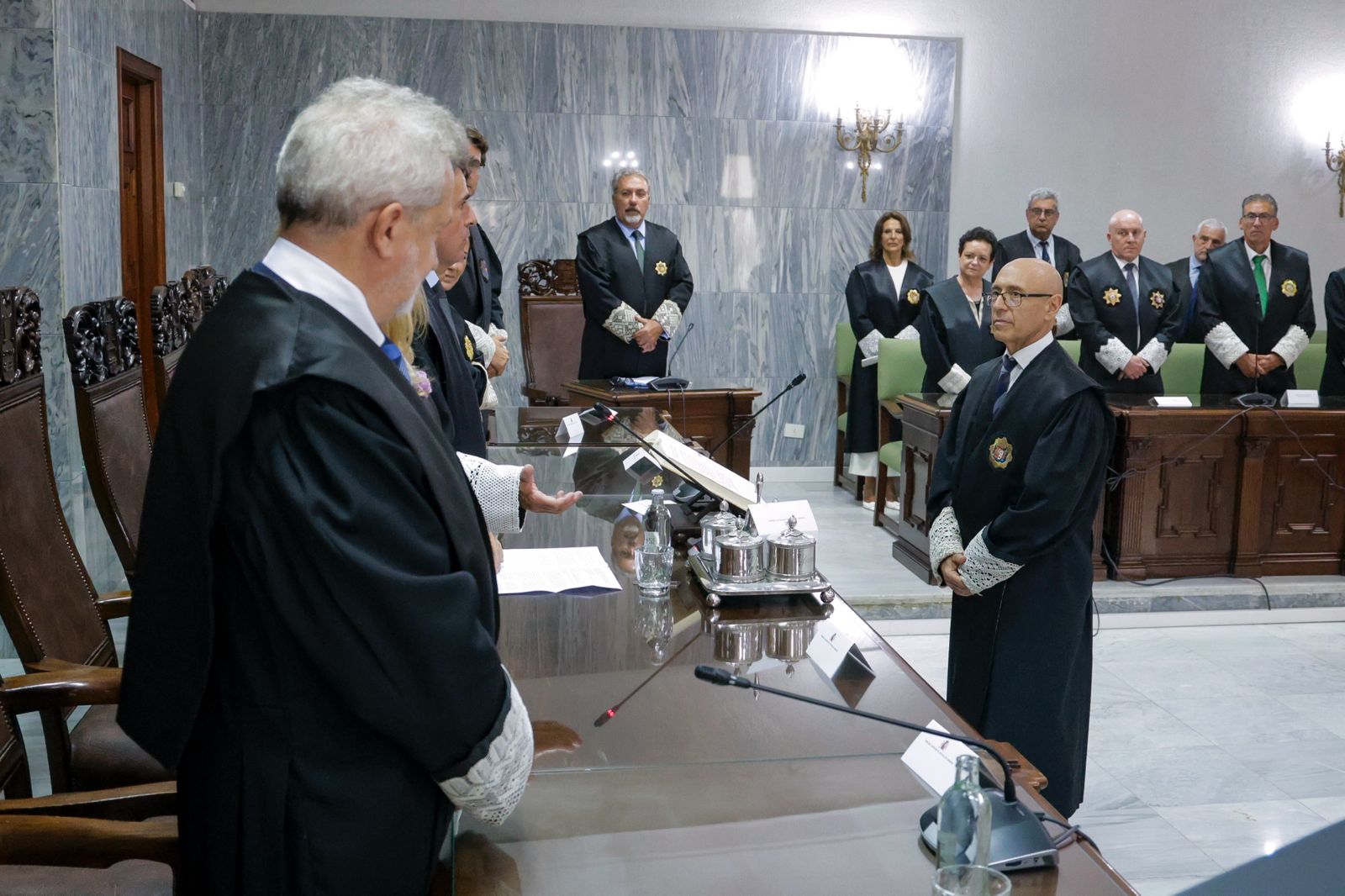 Imágenes de la toma de posesión de Parramón como presidente de la Audiencia Provincial de Las Palmas