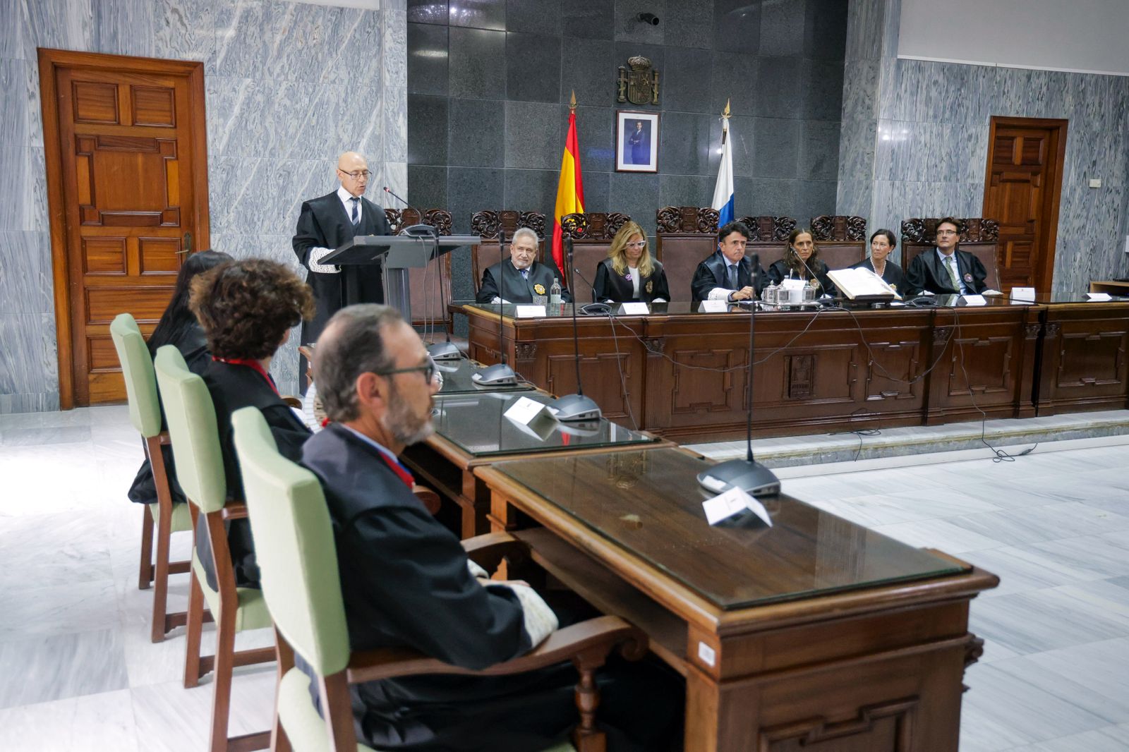 Imágenes de la toma de posesión de Parramón como presidente de la Audiencia Provincial de Las Palmas