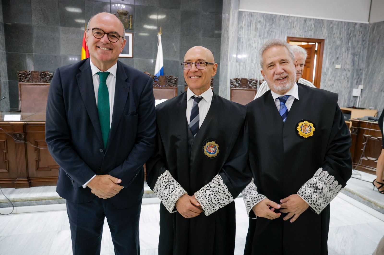 Imágenes de la toma de posesión de Parramón como presidente de la Audiencia Provincial de Las Palmas