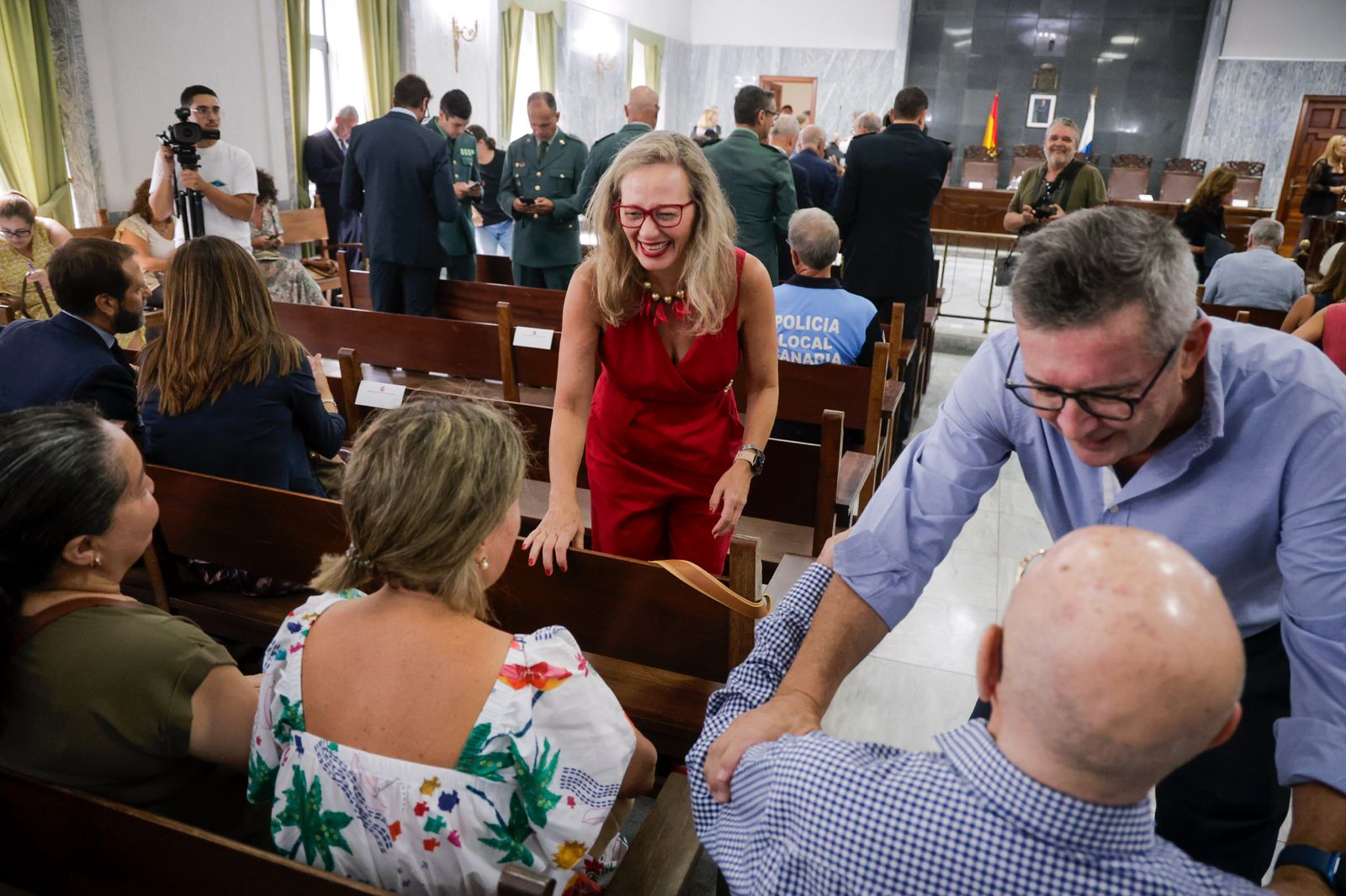 Imágenes de la toma de posesión de Parramón como presidente de la Audiencia Provincial de Las Palmas