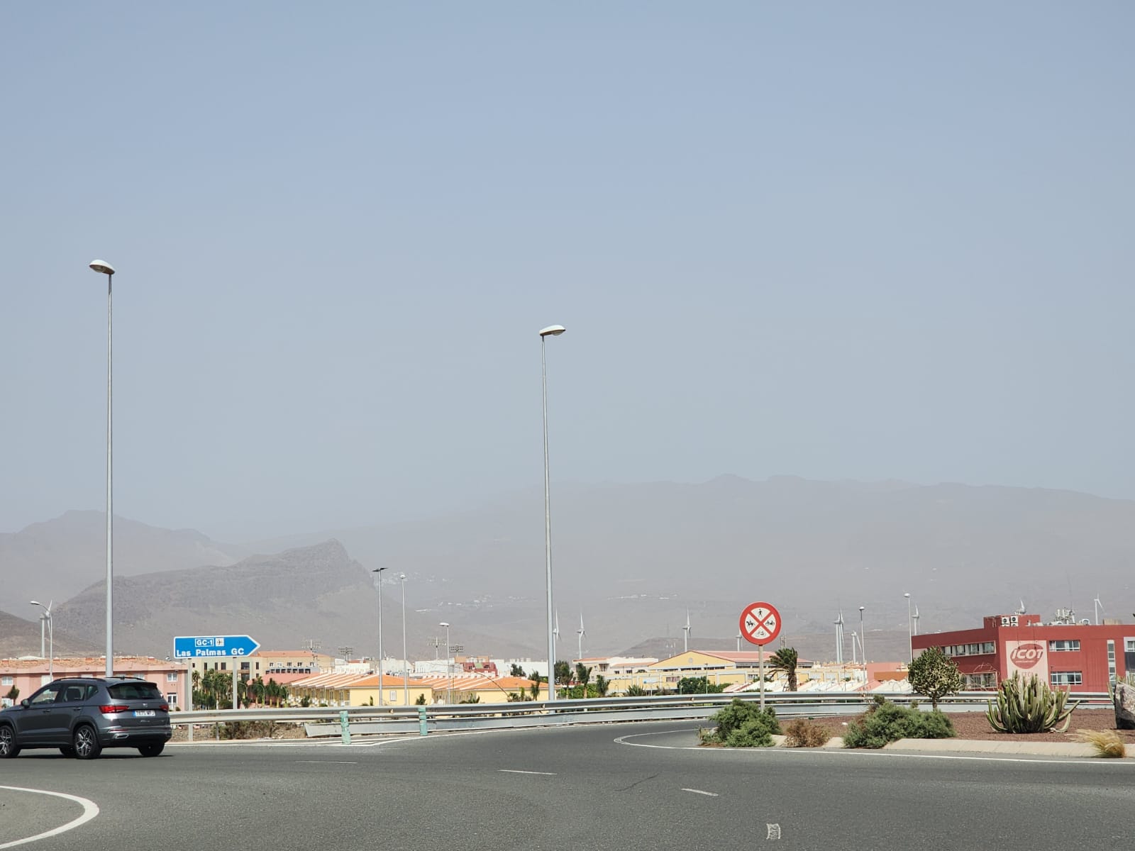Imagen de la calima en Gran Canaria.