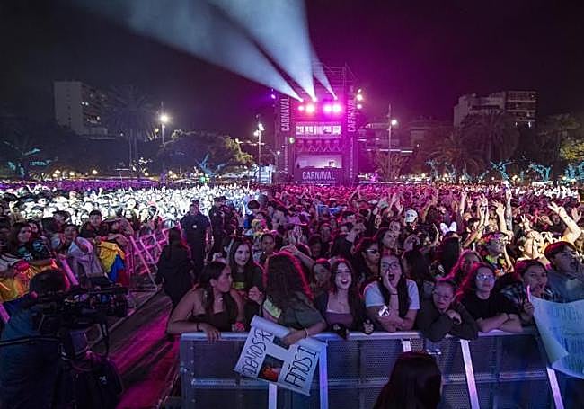 Concierto de Maluma en el carnaval de Las Palmas de Gran Canaria