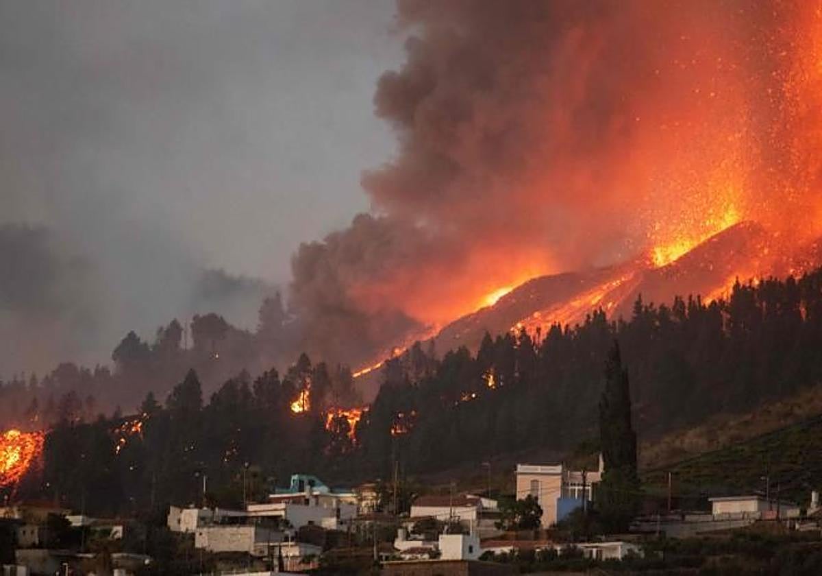 Imagen de archivo de la erupción del Tajogaite de septiembre de 2021.