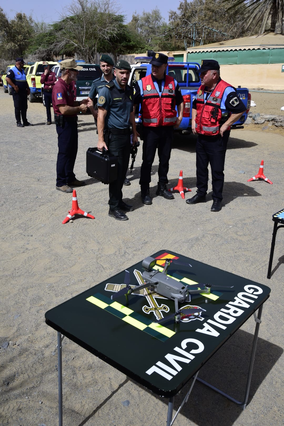 Despliegue de seguridad para proteger las dunas de Maspalomas