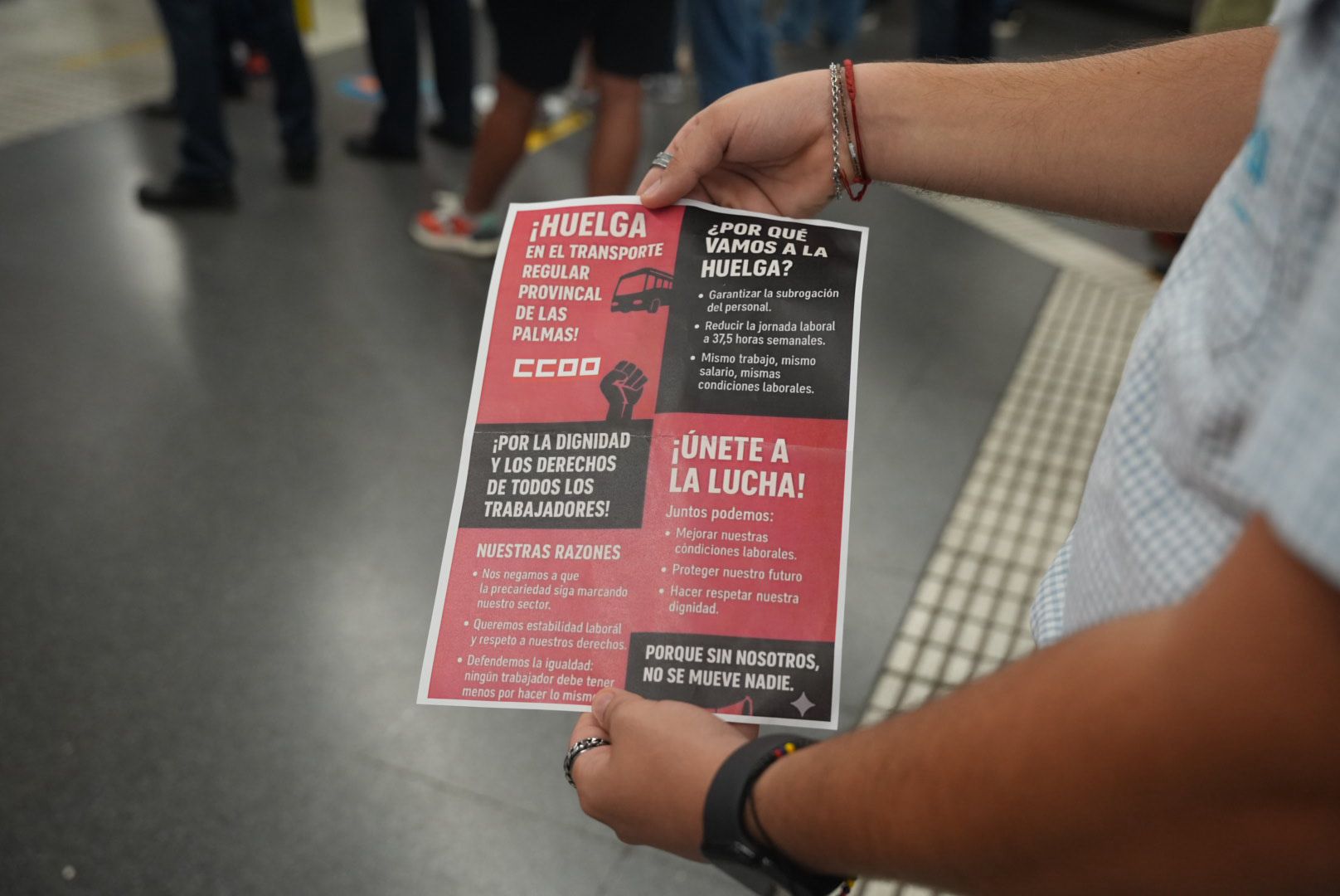 Huelga de transporte en Gran Canaria: las guaguas protestan para reclamar un convenio provincial