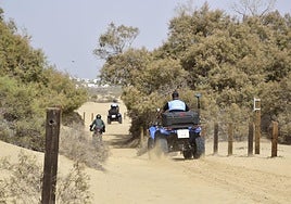 Quads y motos, durante el dispositivo.