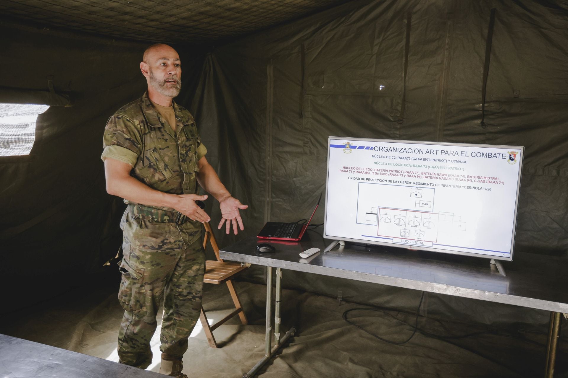 Las Fuerzas Armadas despliegan en Gando su sistema de defensa aéreo