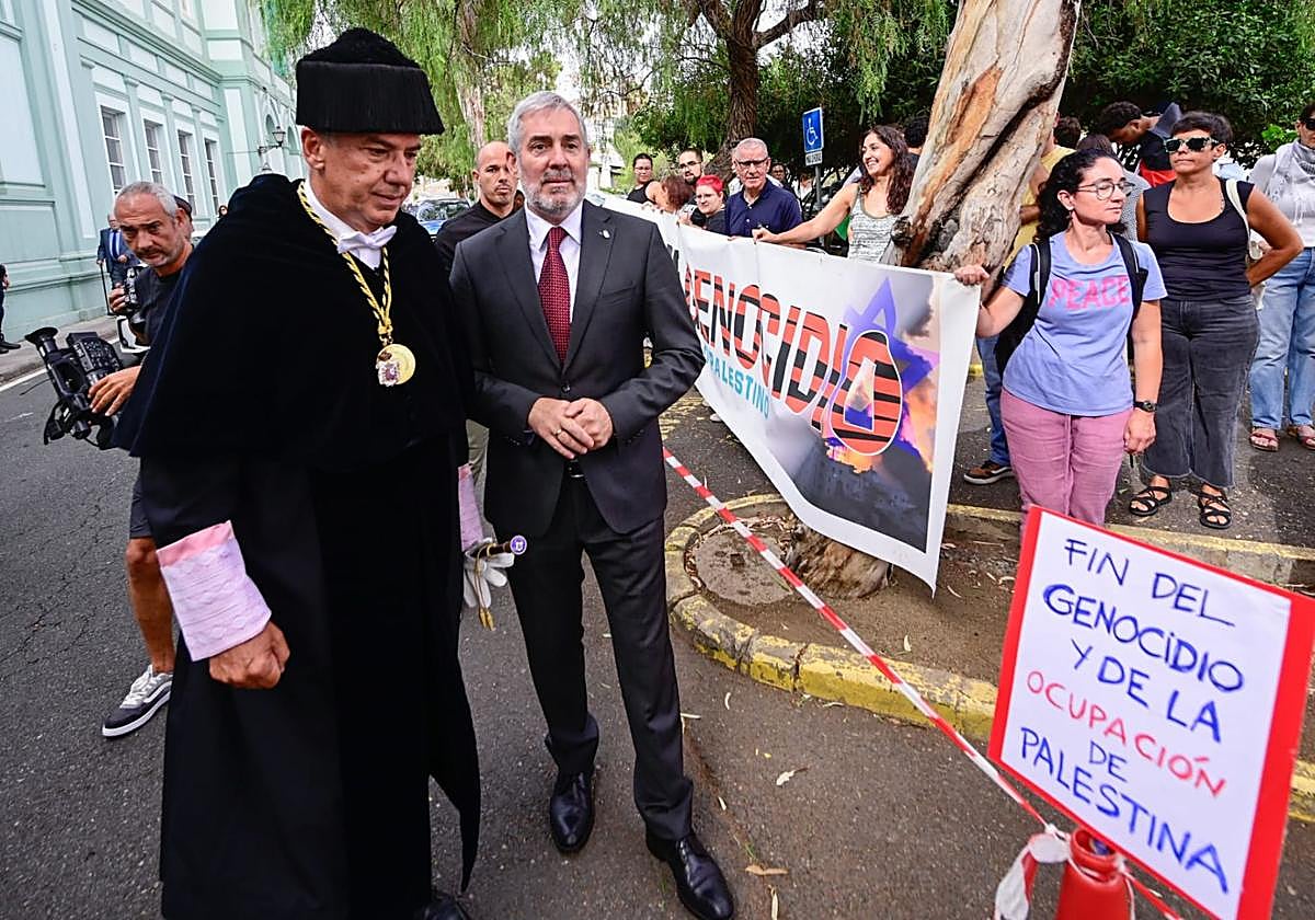 Gaza, presente en la inauguración del curso en la ULPGC