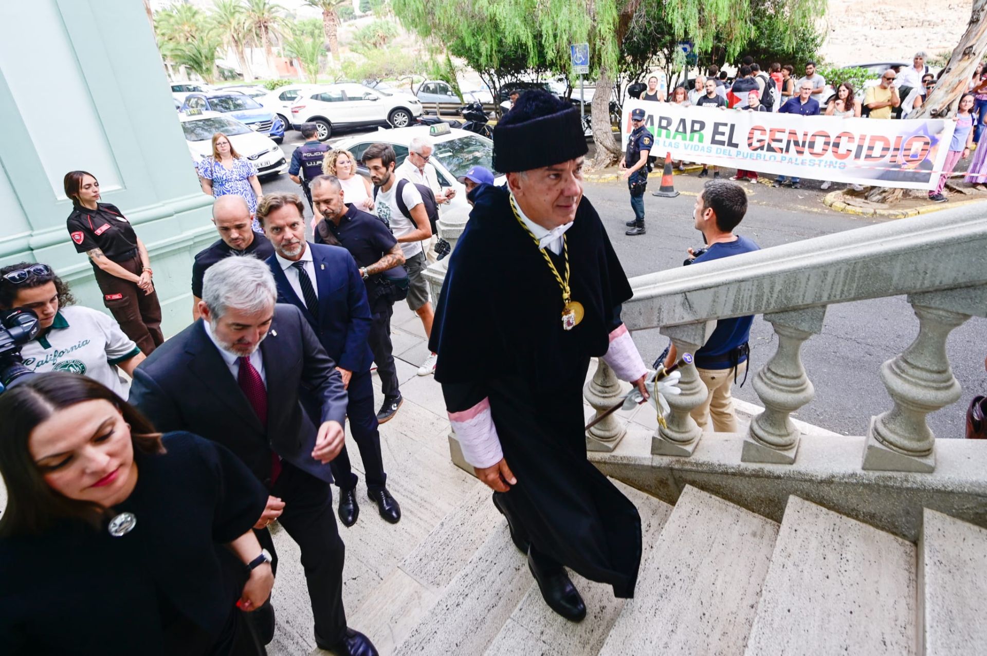Gaza, presente en la inauguración del curso en la ULPGC
