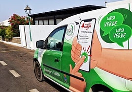 Vehíuculo del servicio.