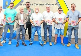 Juan Moreno, Antonio Trujillo, Alejandro Padrón, Juan Espino, Antonio Morales, Álvaro Déniz, Enrique Rodríguez, Pepe Trujillo, J. A. Caballero, Pablo Checa, Jaime Rivero y Juan Díaz.